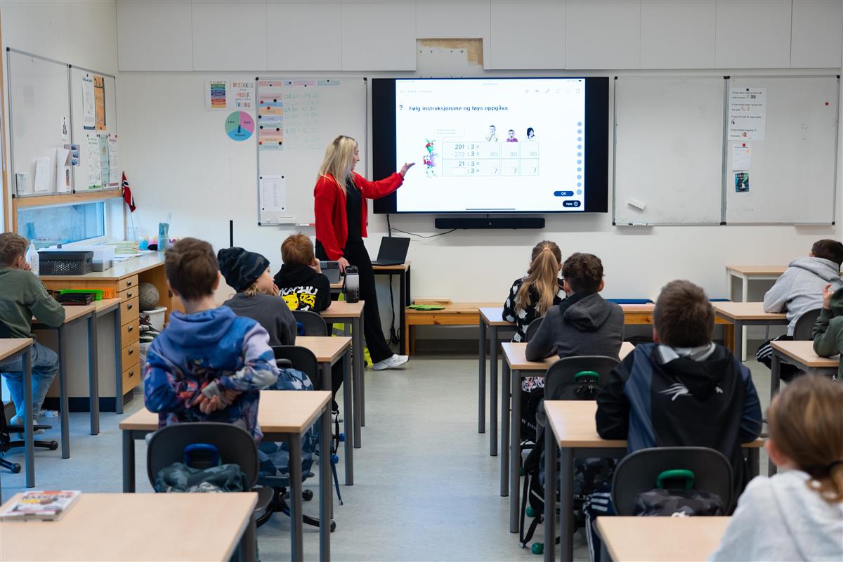 klasserom - Klikk for stort bilde